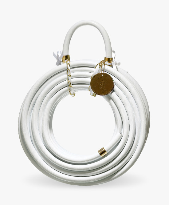 Monochrome garden hose.